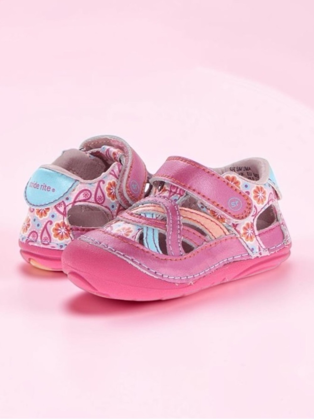 Stride Rite SRT SM Uma Sandals Pink Multi